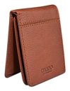 mano Don Montez Mini Coin Wallet with Flap Cognac