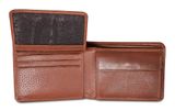 mano Don Montez Mini Coin Wallet with Flap Cognac