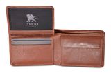 mano Don Montez Mini Coin Wallet with Flap Cognac
