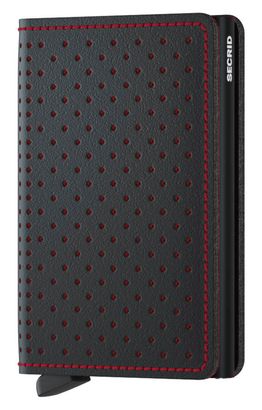 Secrid Slimwallet Perforated Black - Red