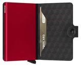 Secrid Miniwallet Optical Black - Red Secrid Miniwallet Optical Black - Red