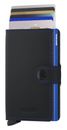 Secrid Miniwallet Matte Black & Blue Secrid Miniwallet Matte Black & Blue
