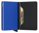 Secrid Slimwallet Matte Black & Blue Secrid Slimwallet Matte Black & Blue