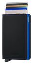 Secrid Slimwallet Matte Black & Blue Secrid Slimwallet Matte Black & Blue