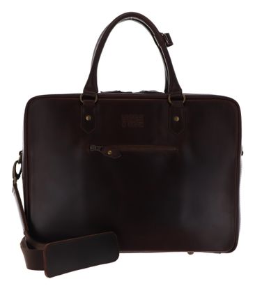 BUCKLE & SEAM Albert Dot Laptopbag Brown