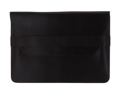 BUCKLE & SEAM Terra Leather Laptop Sleeve S Brown