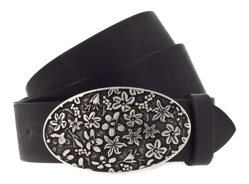 MUSTANG Leather Belt W115 Black