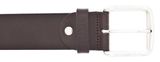 MUSTANG Leather Belt 40mm W130 Dark Brown - shortenable