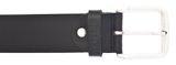 MUSTANG Leather Belt W100 Black - shortenable