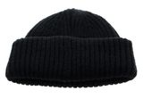 Calvin Klein CKJ Monogram Embroidery Short Beanie Black Calvin Klein CKJ Monogram Embroidery Short Beanie Black