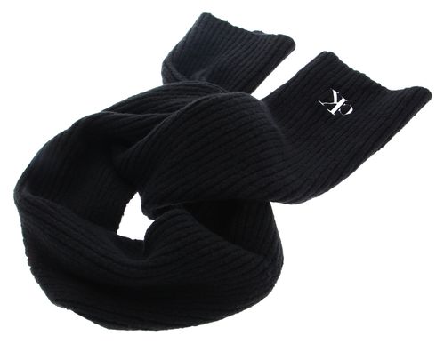 Calvin Klein CKJ Monogram Embroidery Scarf Black