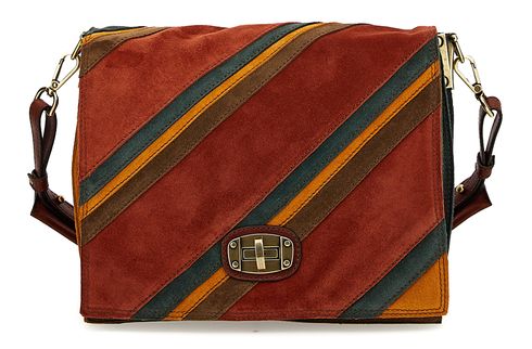 CATERINA LUCCHI Scatolina Rigata Bag Com. Forest