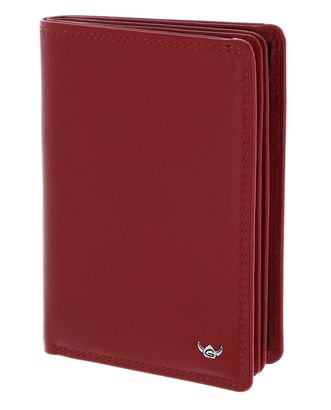 Golden Head Polo RFID Protect ID Wallet with Note Compartment Red