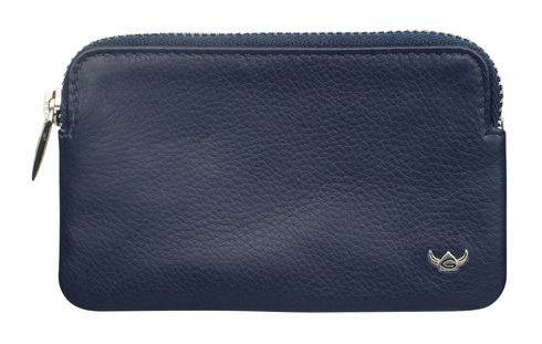 Golden Head Capri Zipped Key Case Blue