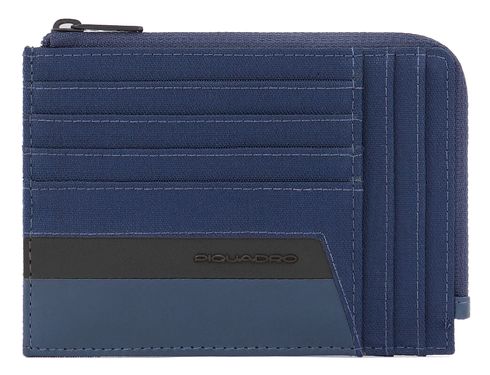 PIQUADRO Keith Coin Pouch RFID Blu