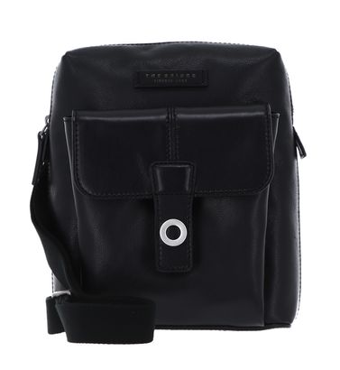 THE BRIDGE Biagio Crossbody Bag Nero / Palladio o Nickel