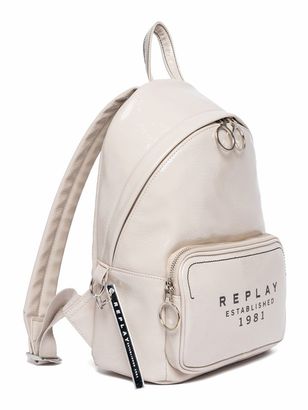 REPLAY Backpack Cream White