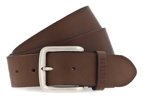 MUSTANG Leather Belt W115 Baileys - kürzbar