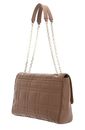 Calvin Klein Re-Lock Quilt Shoulder Bag L Safari Canvas