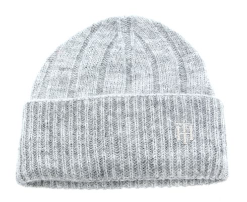 TOMMY HILFIGER TH Timeless Knitted Hat Light Grey Heather