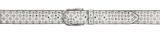 b.belt Tini Silver Leather Belt W90 White