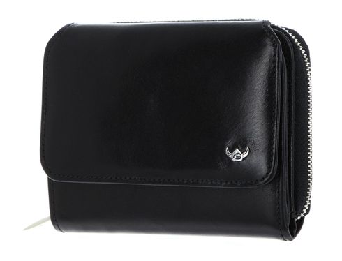 Golden Head Colorado RFID Protect Zipped Billfold Coin Wallet Black