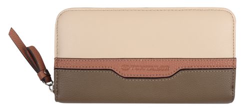 TOM TAILOR Jule Long Zip Wallet Mixed Taupe