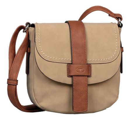 TOM TAILOR Amira Saddle Bag Mixed Taupe
