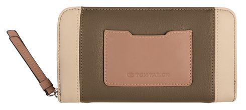 TOM TAILOR Bonnie Long Zip Wallet Mixed Taupe