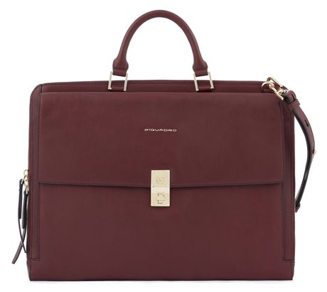 PIQUADRO Dafne Slim Portfolio Computer Briefcase Bordeaux