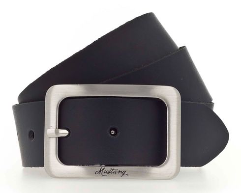 MUSTANG Woman´s Leather Belt 3.5 W85 Navy