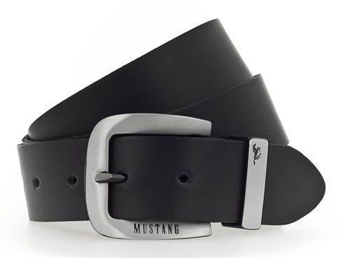 MUSTANG Leather Belt W105 Black