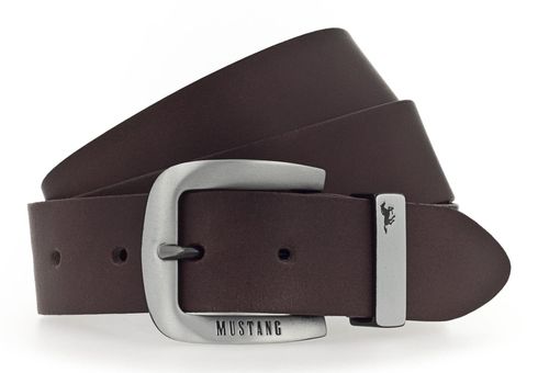 MUSTANG Leather Belt W80 Darkbrown