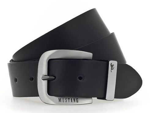 MUSTANG Leather Belt W115 Black