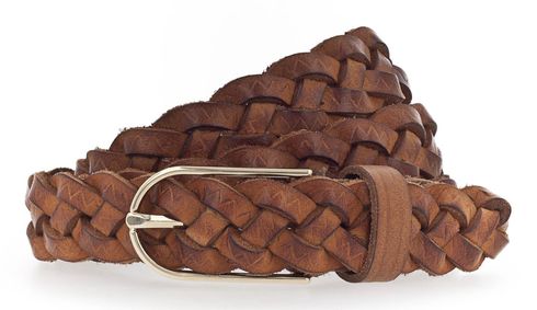 Vanzetti Braided Women's Belt W80 Cognac