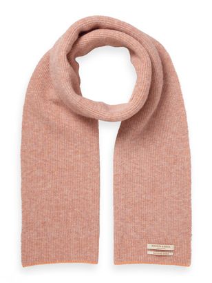 SCOTCH & SODA Lurex Knitted Scarf Pink Icing Mel