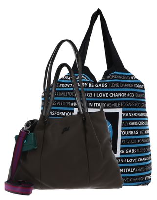 Gabs Sashi Soft Black Shoulderbag M Verde Militare
