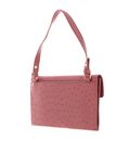COCCINELLE Coccinellenico Ostrich Handbag Camelia COCCINELLE Coccinellenico Ostrich Handbag Camelia