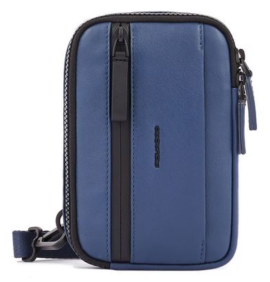 PIQUADRO Charlie Smartphone Neck Strap Wallet Prussian Blue