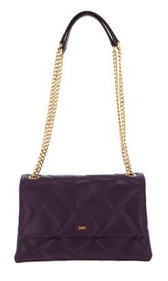 DKNY Willow Leather Shoulder Bag Aub / Gld