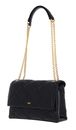 DKNY Willow Leather Shoulder Bag Blk / Gold DKNY Willow Leather Shoulder Bag Blk / Gold