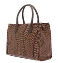 VALENTINO Samosa Shopping Bag Brown / Honey