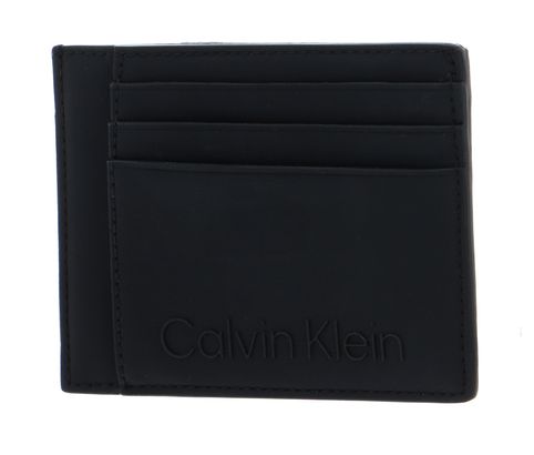 Calvin Klein Rubberized ID Cardholder CK Black