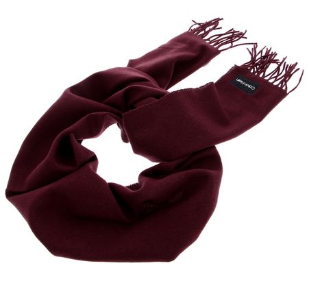 Calvin Klein Classic Wool Scarf Tawny Port