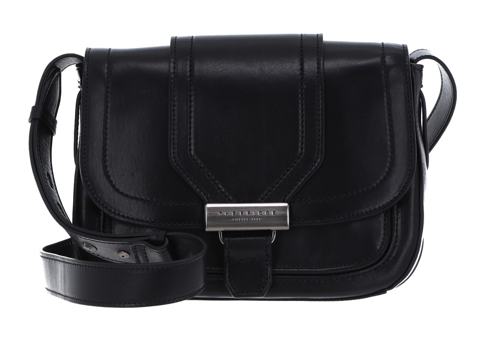 THE BRIDGE Benedetta Crossbody Nero / Palladio o Nickel | Buy bags ...