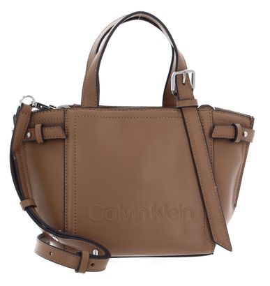 Calvin Klein Minimal Hardware Mini Tote Safari Canvas