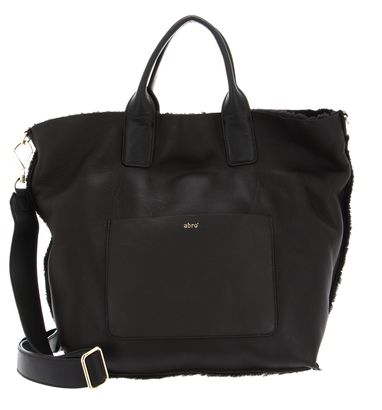 abro Leather Shearling Casharel Shopper Raquel Big L Dark Brown