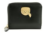 KARL LAGERFELD K / Ikonik Embro Zip Wallet Black KARL LAGERFELD K / Ikonik Embro Zip Wallet Black