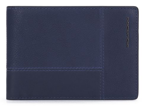 PIQUADRO Ronnie Men´s Wallet Flip UP ID Window RFID Night Blue