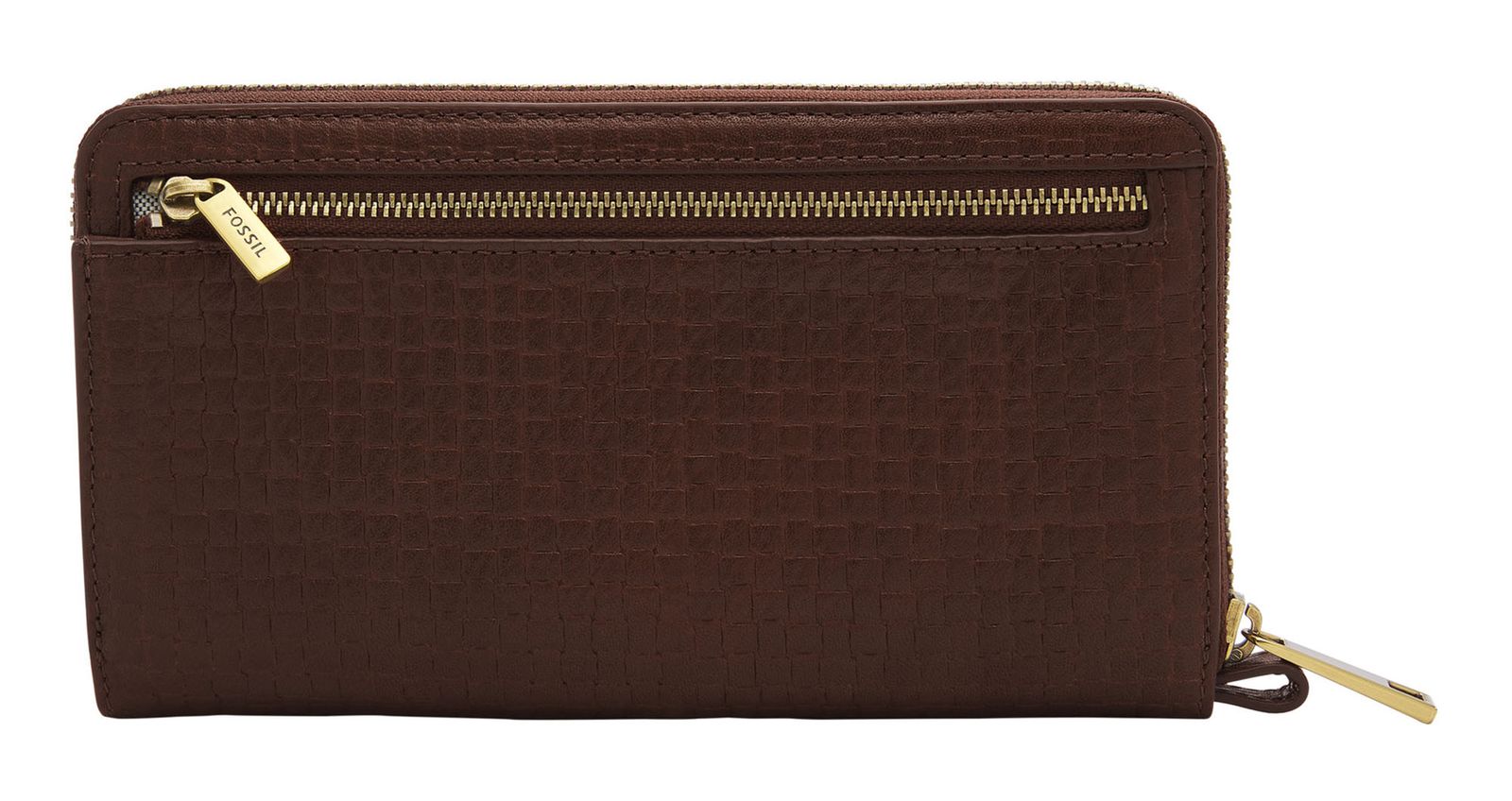 FOSSIL Liza Zip Around Clutch Espresso Buy bags, purses & accessories